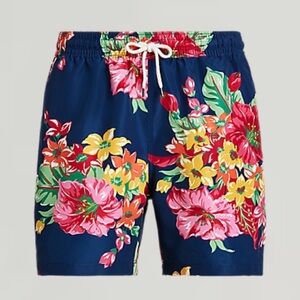 POLO Ralph Lauren Men’s 5.75’’ Floral Traveler Classic Swim Trunks - S